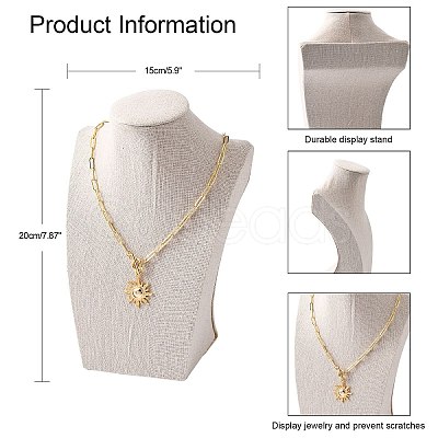 Stereoscopic Necklace Bust Displays NDIS-N006-E-06-1