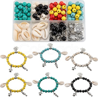 DIY Ocean Theme Bracelet Making Kit DIY-SC0023-57-1