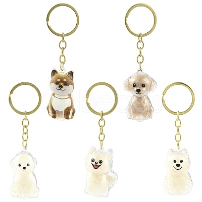 Iron Plastic Keychains KEYC-FZC0001-001B-G-1
