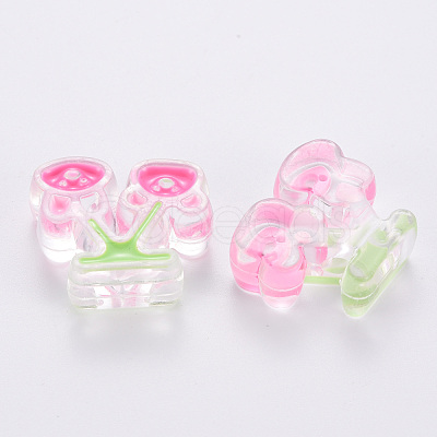 Transparent Acrylic Beads MACR-S374-04A-01-1