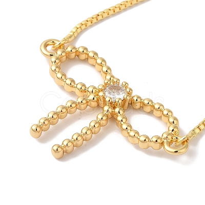 Brass Micro Pave Cubic Zirconia Silder Bracelets for Women BJEW-C070-01A-G-1