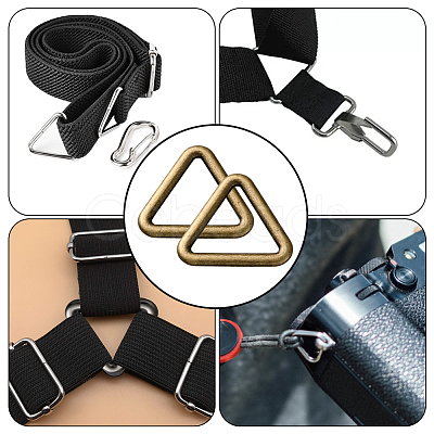 20Pcs Triangle Alloy Linking Rings FIND-CY0001-17AB-1