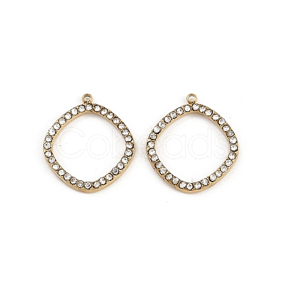 304 Stainless Steel Rhinestone Pendants STAS-Z154-03G-03-1