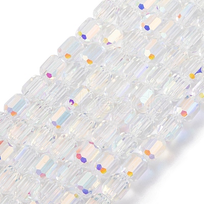 Electroplate Glass Beads Strands EGLA-D031-01-02-1