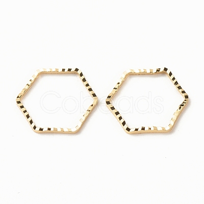 Brass Linking Rings KK-F831-013C-G-RS-1