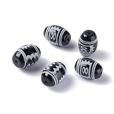 Tibetan Style dZi Beads TDZI-Z001-10-1