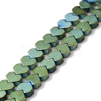 PVD Vacuum Plating Non-magnetic Synthetic Hematite Beads Strands G-G849-08-1
