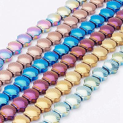 Electroplate Non-Magnetic Synthetic Hematite Beads Strands G-F510-15-1