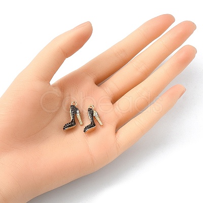 2Pcs Alloy Enamel Stilettos Pendants ENAM-YW0002-30A-1
