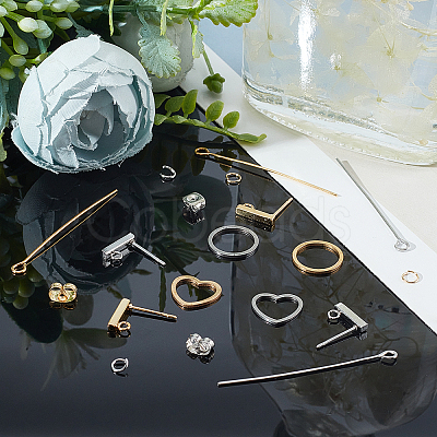 Unicraftale DIY Hollow Charm Drop Earring Making Kit DIY-UN0032-83-1