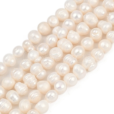 Natural Cultured Freshwater Pearl Beads Strands PEAR-I007-07J-09A-1