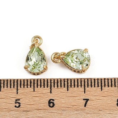 Brass Pave Cubic Zirconia Pendants KK-L240-05G-04-1