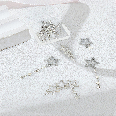8Pcs 4 Style Alloy Alligator Hair Clips OHAR-LP0001-19-1