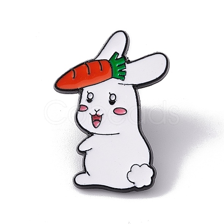 Easter Theme Rabbit Enamel Pin JEWB-E018-02EB-03-1