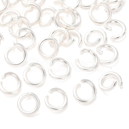 Brass Open Jump Rings KK-G604-08S-21-1