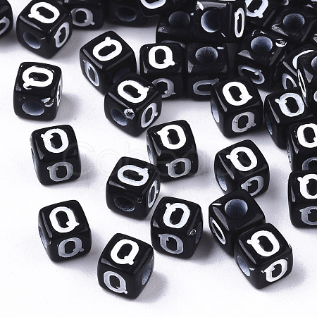 Opaque Acrylic Beads SACR-N002-01Q-1
