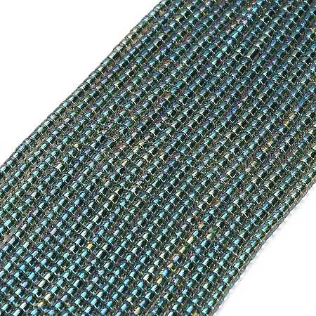 Electroplate Glass Beads Strands GL-CBAA615-01E-1