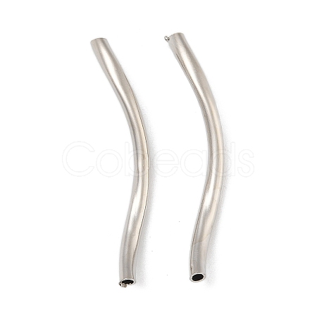 Brass Twist Tube Beads KK-B120-02D-P-1