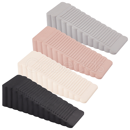 Gorgecraft 4Pcs 4 Colors Silicone Door Stoppers AJEW-GF0006-32-1