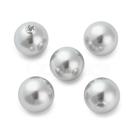 Baking Paint Pearlized Glass Pearl Round Beads HY-Q001-02B-04-1
