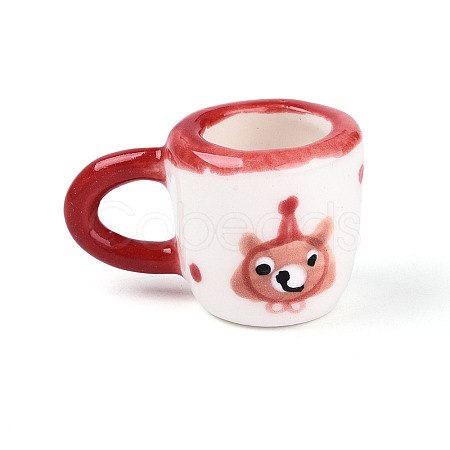 Handmade Porcelain Bear Mug Cup Decoration PORC-T133-21C-1
