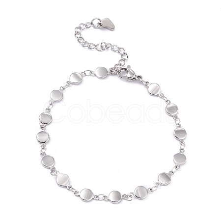 Tarnish Resistant 304 Stainless Steel Link Chain Bracelets BJEW-I295-16P-1
