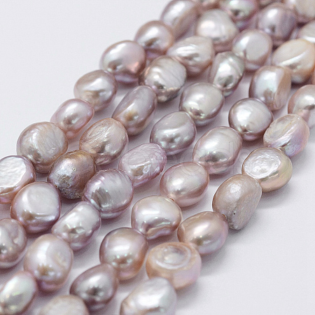 Natural Cultured Freshwater Pearl Beads Strands PEAR-L033-31B-1