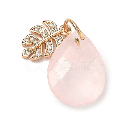 Natural Rose Quartz Pendants G-K422-02KCG-06-1