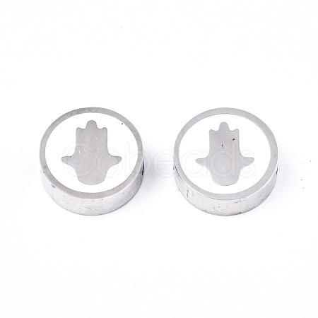 304 Stainless Steel Beads X-STAS-S080-021P-1