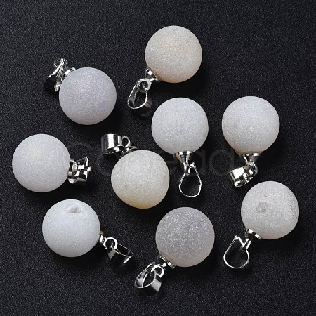 Natural Agate Charms G-Q998-036C-1