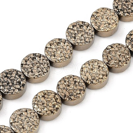 Electroplated Synthetic Non-magnetic Hematite Beads Strands G-H072-F01-01A-1