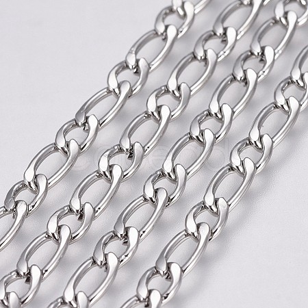 Tarnish Resistant 304 Stainless Steel Figaro Chains CHS-G005-D-02P-1