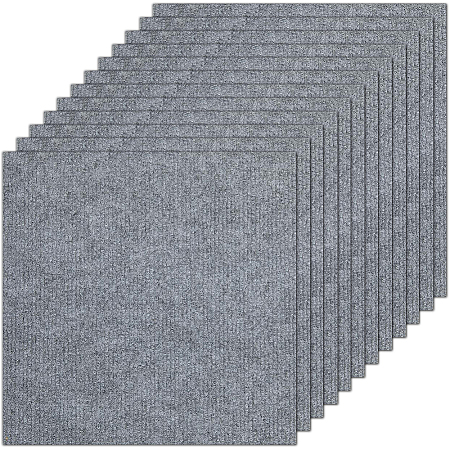 12Pcs Square Self-adhesion Polyester Carpet Tape DIY-CN0003-45D-1