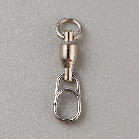 Brass with 304 Stainless Steel Fishing Fast Snap Clips FIND-WH0152-322C-1