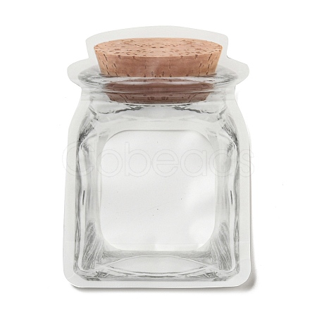 Bottle Shaped Plastic Zip Top Gift Bags OPP-Q008-02A-1