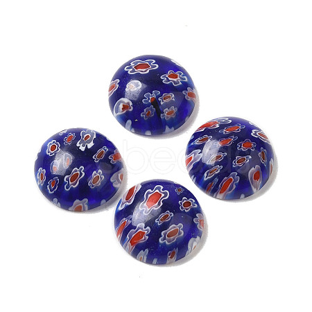 Handmade Millefiori Glass Cabochons LAMP-H063-01C-1