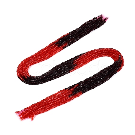 Transparent Glass Beads Strands GLAA-N074-01A-20-1