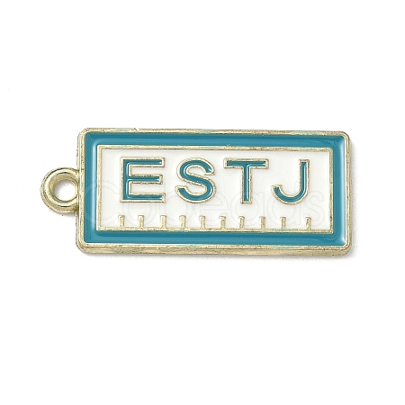 MBTI Theme Alloy Enamel Pendants ENAM-I083-01G-02-1