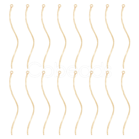 16Pcs Brass Pendants KK-BC0011-62G-1