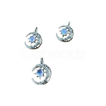 Alloy Moon Charm Pendant Crescent Moon Charms with sun Half Moon pendant for Jewelry Necklace Earring Making Crafts FIND-SZC0010-442-1