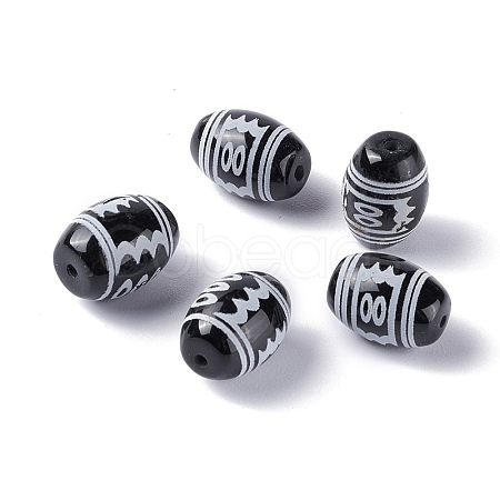 Tibetan Style dZi Beads TDZI-Z001-10-1
