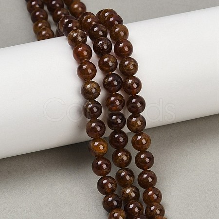 Natural Garnet Beads Strands G-U026-A10-6mm-1