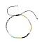 Glass Seed Braided Bead Bracelet for Women, Colorful, Inner Diameter: 2-1/4~3-3/8 inch(5.6~8.7cm)