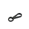 Zinc Alloy Swivel Clasps, Black, 52mm