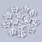 Transparent Acrylic Beads, Star, Clear, 9x10x4mm, Hole: 1.6mm, about 2670pcs/500g