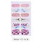 Full Wrap Gradient Nail Polish Stickers, Eiffel Tower Nail Strips for Women Girls Nail Art Decoration, Flower Pattern, 95x60mm