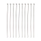 Tarnish Resistant 304 Stainless Steel Flat Head Pins, Stainless Steel Color, 30x0.6mm, 22 Gauge, 5000pcs/bag, Head: 1mm