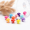 Mixed Color Heart Acrylic Beads for Chunky Necklaces X-YPL454-3