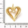 Brass Micro Pave Cubic Zirconia Pendants KK-B128-07G-3