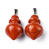 Natural Red Jasper Pendants G-G998-C06-2